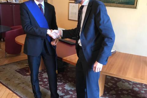 Passaggio di consegne dell’ex Presidente Fabio Natta Passaggio di consegne dell’ex Presidente Fabio Natta
