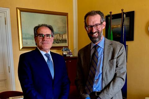 Questa mattina l’incontro istituzionale tra il Presidente Natta e il Prefetto Intini Questa mattina l’incontro istituzionale tra il Presidente Natta e il Prefetto Intini