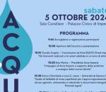 “Acqua, bene e risorsa” sabato un convegno a Imperia