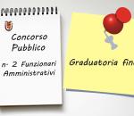 Esito Concorso n.2 Funzionari Amministrativi