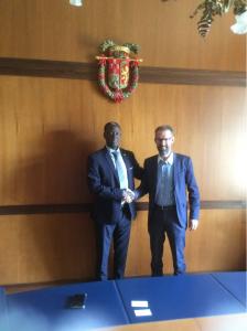 Natta incontra funzionario del Ministero degli Affari Esteri e dei Senegalesi all’estero Idrissa Niang Natta incontra funzionario del Ministero degli Affari Esteri e dei Senegalesi all’estero Idrissa Niang