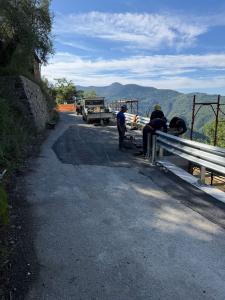 Muro di contenimento sulla Sp 63